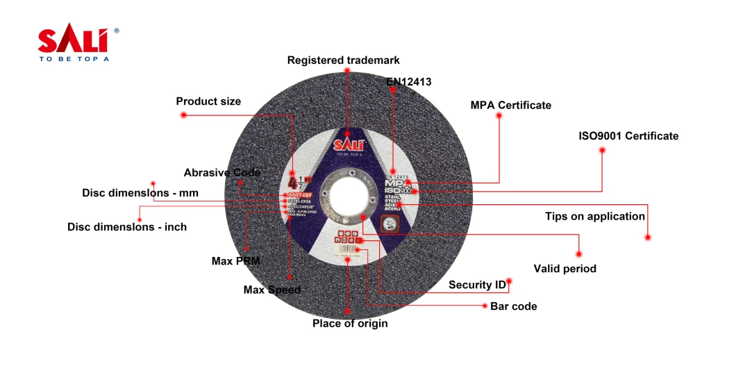 Sali Good Price Cutting Disc Cutting Wheel