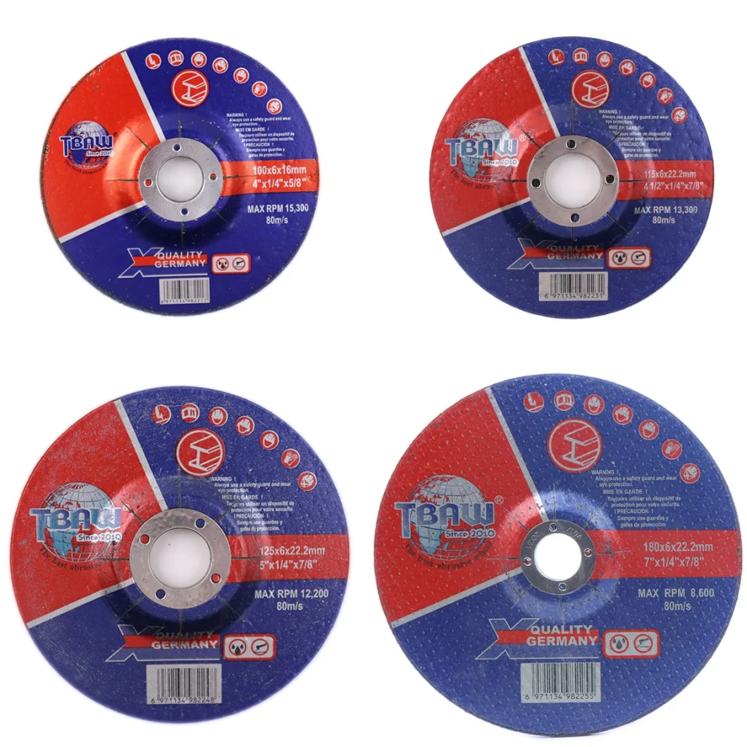 China Factory Abrasive Cutting Wheels T41 4&quot; X 1/16&quot; X3/8&quot;