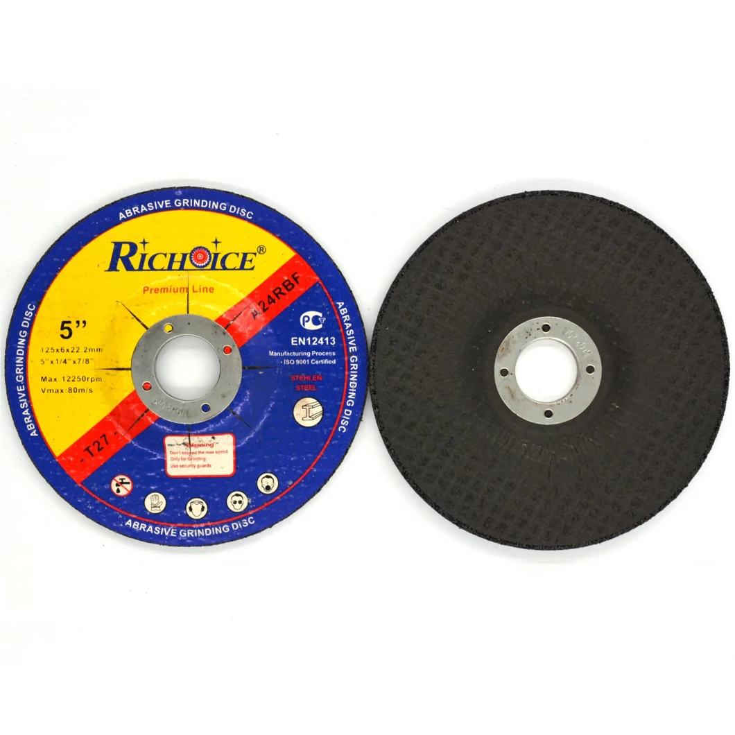 Richoice Diameter 50mm Thickness 6mm Bore 10mm T29 Abrasive Grinding Wheel for Cutting Metal