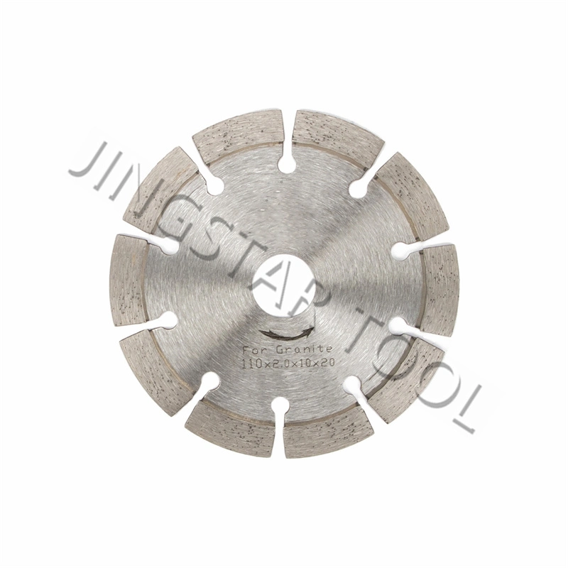 D125 Diamond Tools Hot Pressed Diamond Saw Blades of Sintered Segmented Shape for Granite Processing