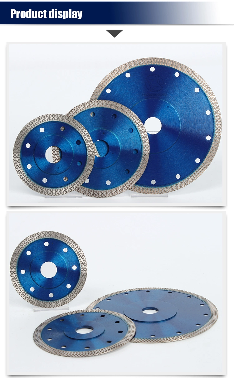 Diamond Saw Blade Cutting Disc 1.2mm Super Thin Turbo Disk for Angle Grinder Cutting Porcelain Tiles