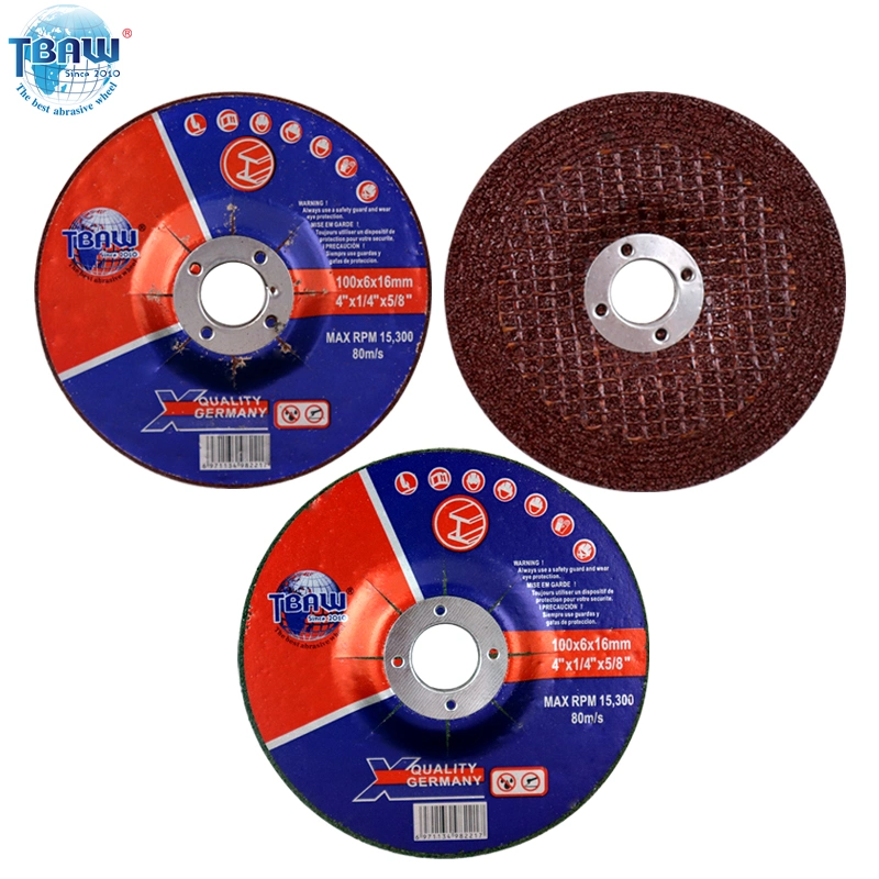 4&prime;&prime;/4.5&prime;&prime;/5&prime;&prime;/6&prime;&prime;/7&prime;&prime;/9&prime;&prime;inch Thickness 6mm 2.5/3net Polishing Abrasive Grinding Wheel