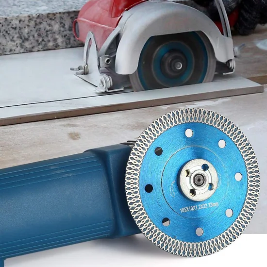 Custom Sharpness 4.5 Inch 115mm Mesh Rim Turbo Diamond Cutting Saw Blade for Ceramic Tile Stone